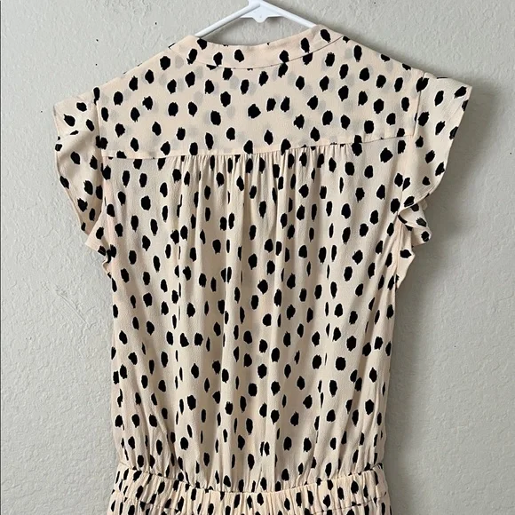 Like New! Kate Spade Leopard Dot Romper Blush/Black in Size 2 - Picture 7 of 14